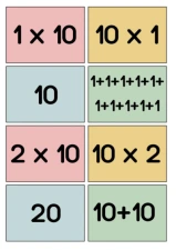 Multiplication 10 (Spoons/Go Fish/Memory) Color