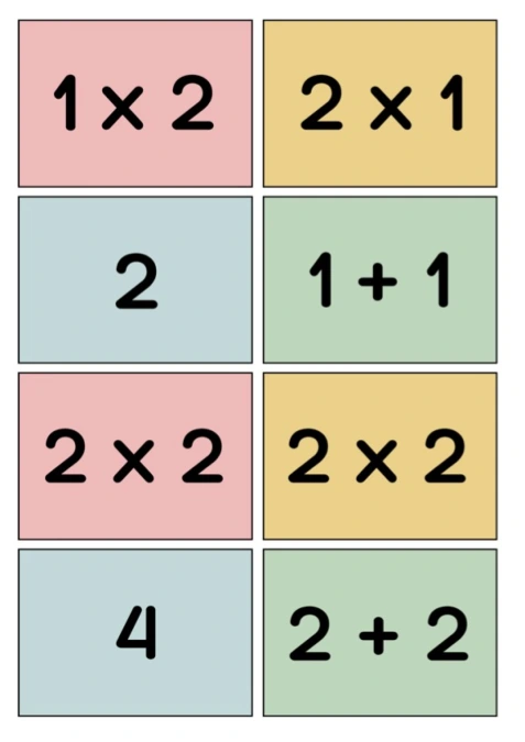 Multiplication 2 (Spoons/Go Fish/Memory) Color