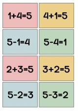 Fact Families 5 (Spoons/Go Fish/Memory) Color