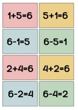 Fact Families 6 (Spoons/Go Fish/Memory) Color