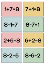 Fact Families 8 (Spoons/Go Fish/Memory) Color