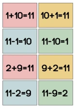 Fact Families 11 (Spoons/Go Fish/Memory) Color