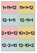 Fact Families 12 (Spoons/Go Fish/Memory) Color