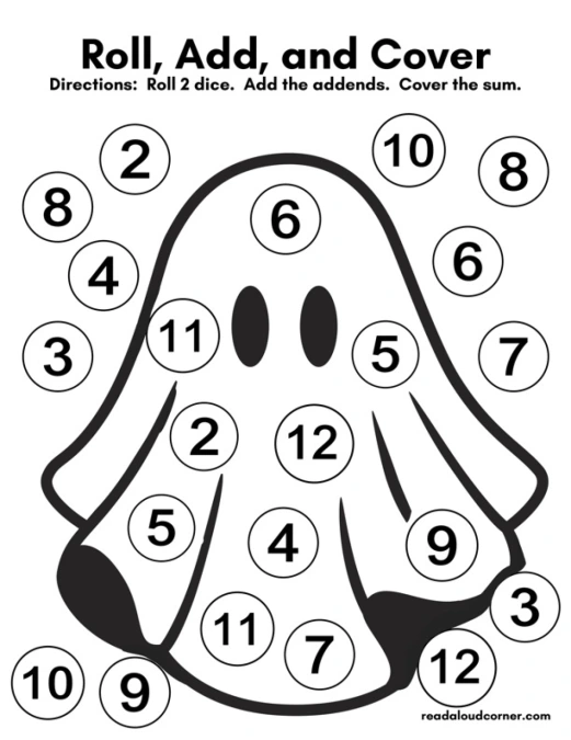 Roll, Add and Cover - Halloween