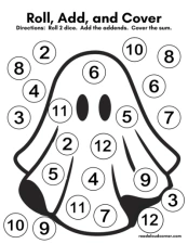 Roll, Add and Cover - Halloween