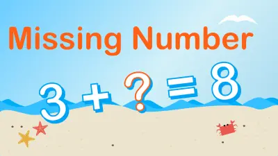Missing Addends: The Beach (Numbers 1 - 10)