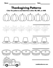 Thanksgiving Math Packet