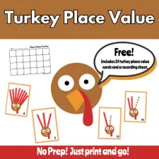 Turkey Place Value Write the Room