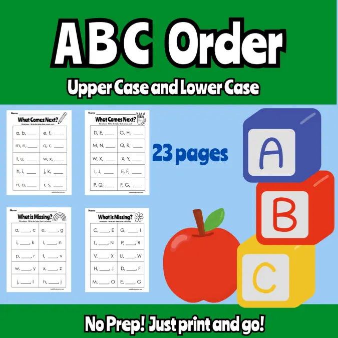 ABC Order: Upper and Lower Case
