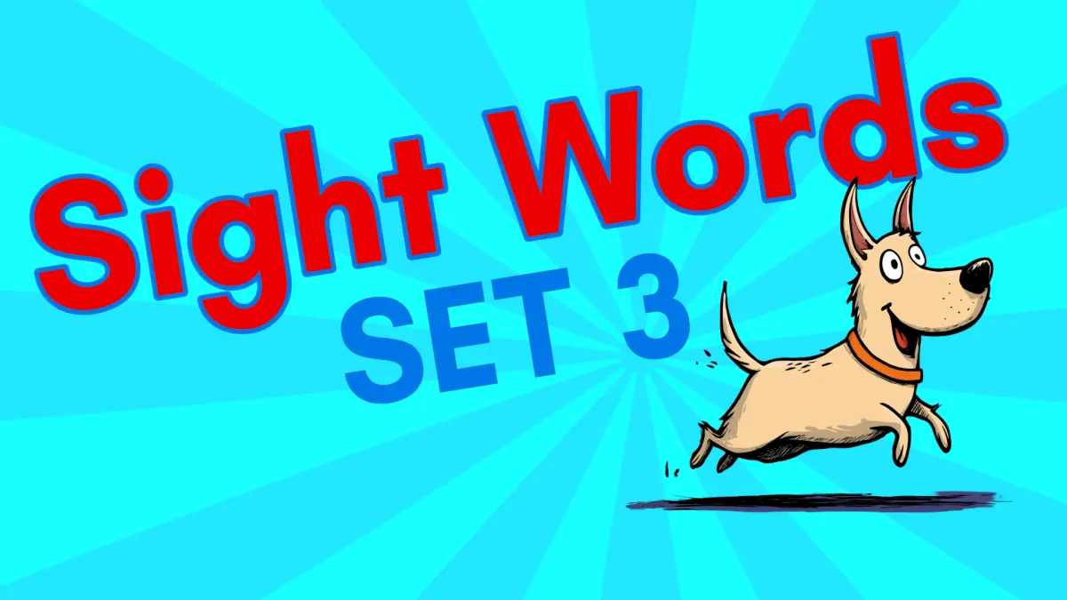 Kindergarten Sight Words: Set 3 (CKLA Unit 9)