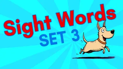 Kindergarten Sight Words: Set 3 (CKLA Unit 9)