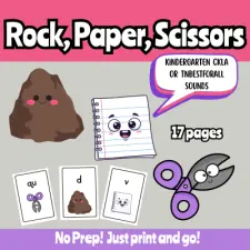 Sounds & Digraphs Rock, Paper, Scissors Game