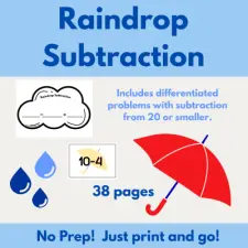Rain Drop Subtraction Within 20