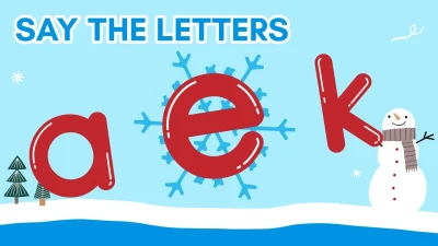 Say the Letter on the Beat Challenge: Winter Theme