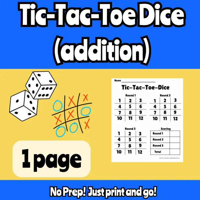 Tic-Tac-Toe-Dice