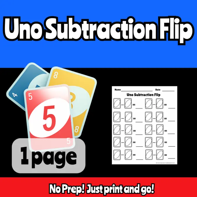 Uno Subtraction Flip