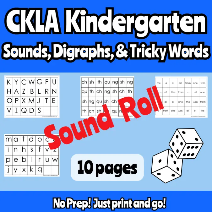 Sound, Digraph, & Tricky Word Roll