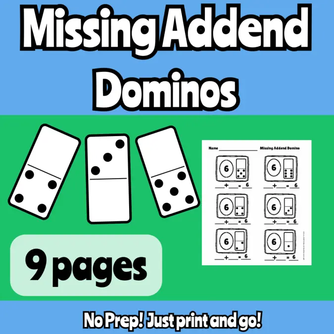 Missing Addend Domino (6-10)