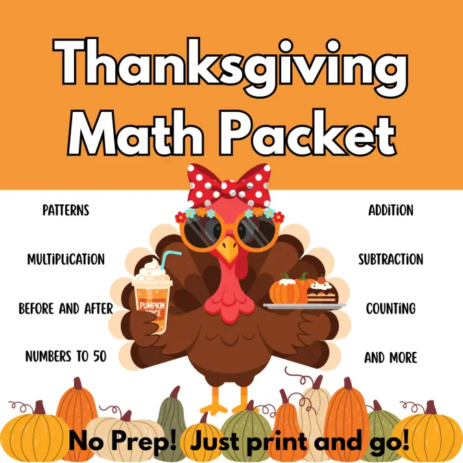 Thanksgiving Math Packet