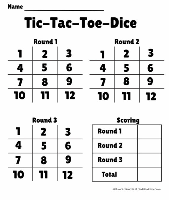 Tic-Tac-Toe-Dice
