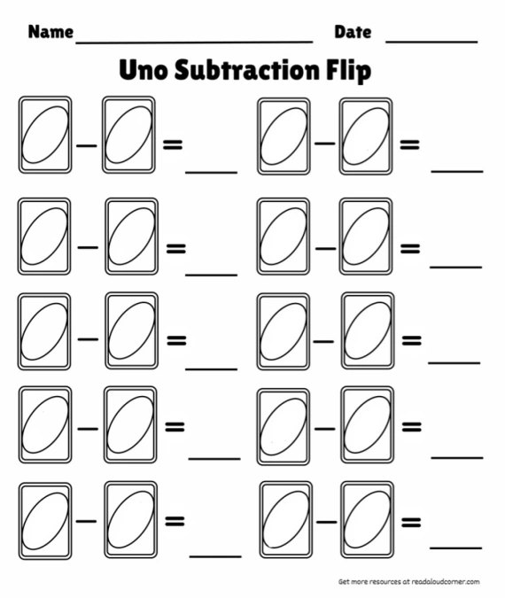 Uno Subtraction Flip
