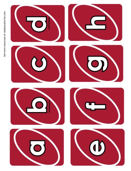 Uno Alphabet Red