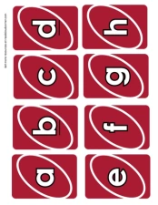 Uno Alphabet Red