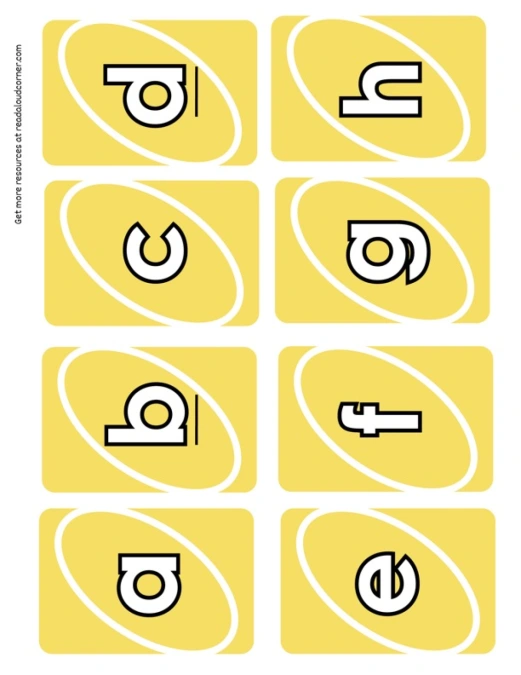 Uno Alphabet Yellow