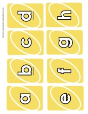 Uno Alphabet Yellow