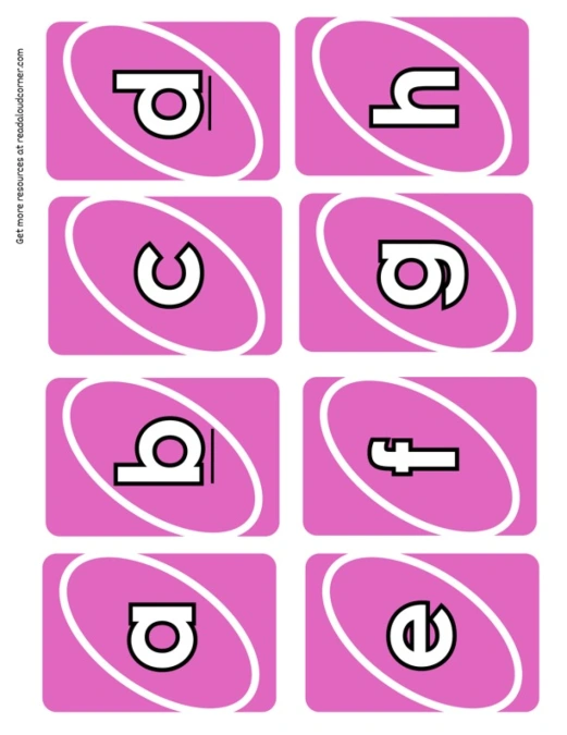 Uno Alphabet Pink