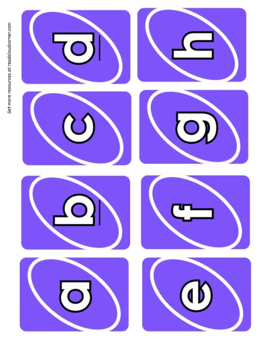 Uno Alphabet Purple
