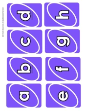 Uno Alphabet Purple