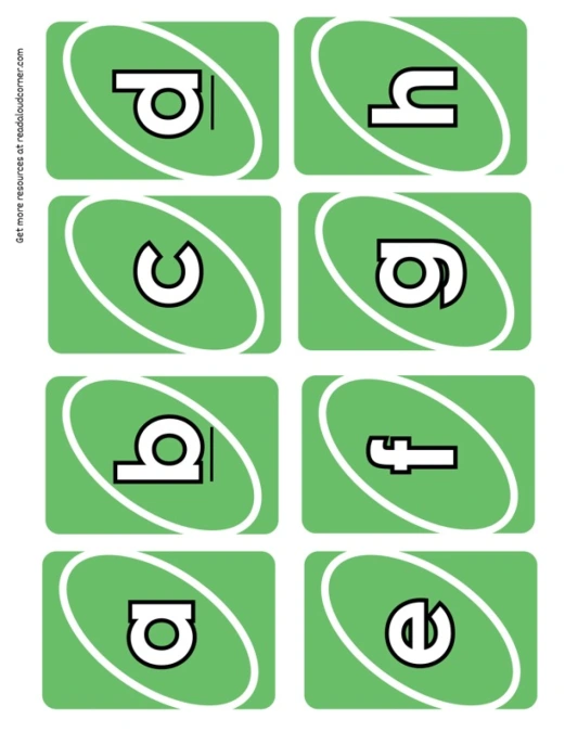 Uno Alphabet Green