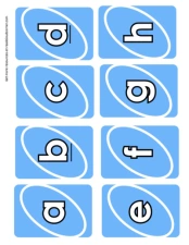 Uno Alphabet Blue