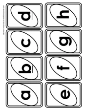 Uno Alphabet Black & White